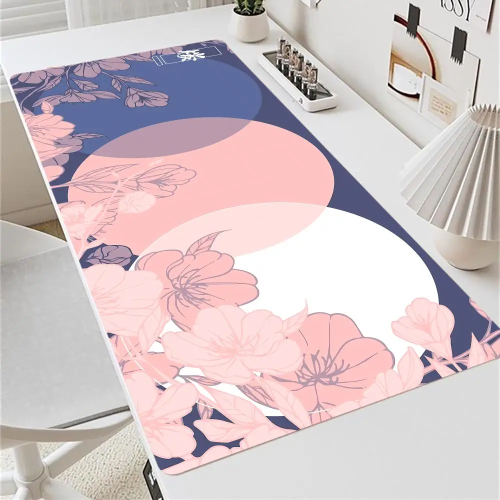 Cherry blossom design Mouse Pad Large XXL flash-sale Gaming monitor Rubber Lock mouse Desk carpet Mat Computer Gamer work office