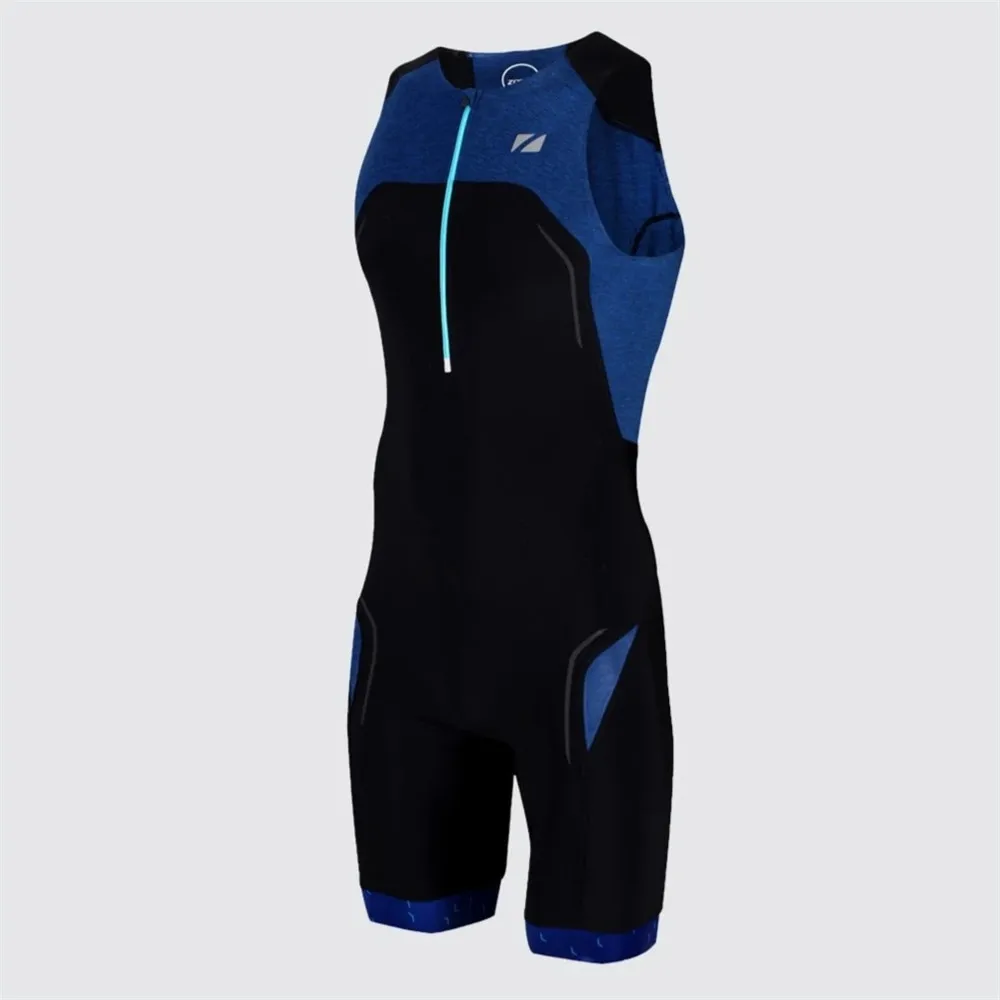 Zone3 Men Cycling Jumpsuit Trisuit Swimming Running Sleeveless Skinsuit Ropa Ciclismo Hombre Triathlon Aero Racing Suit Jumpsuit
