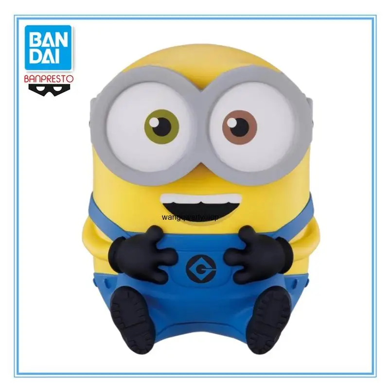 Original BANDAI Banpresto Minions SOFVIMATES PVC 13cm Anime Character Model Collection Desktop Decoration Holiday Toys Gifts