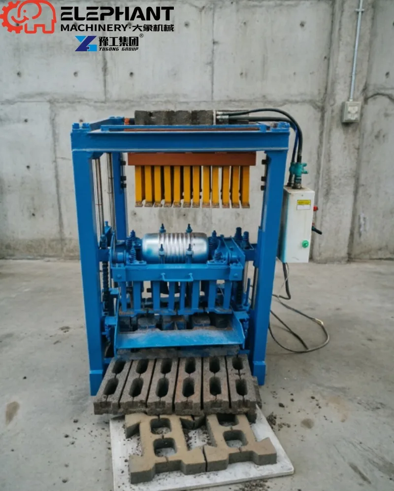 Hydraulic Paving Block Forming Machine, PLC Automatic Control Concrete Hollow Brick Making Machine
