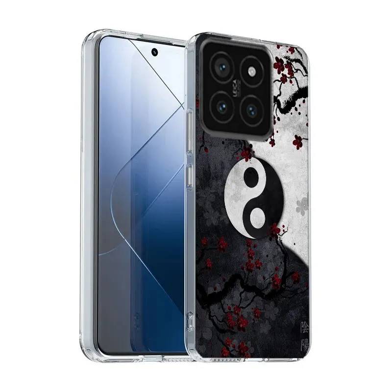 Eight Diagrams Taiji Yin Yang Clear Phone Case For Xiaomi Poco X6 X5 Pro X4 X3 NFC F4 GT F6 F5 F3 M5 M5S M4 M3 Pro F2 F1 TPU Pat