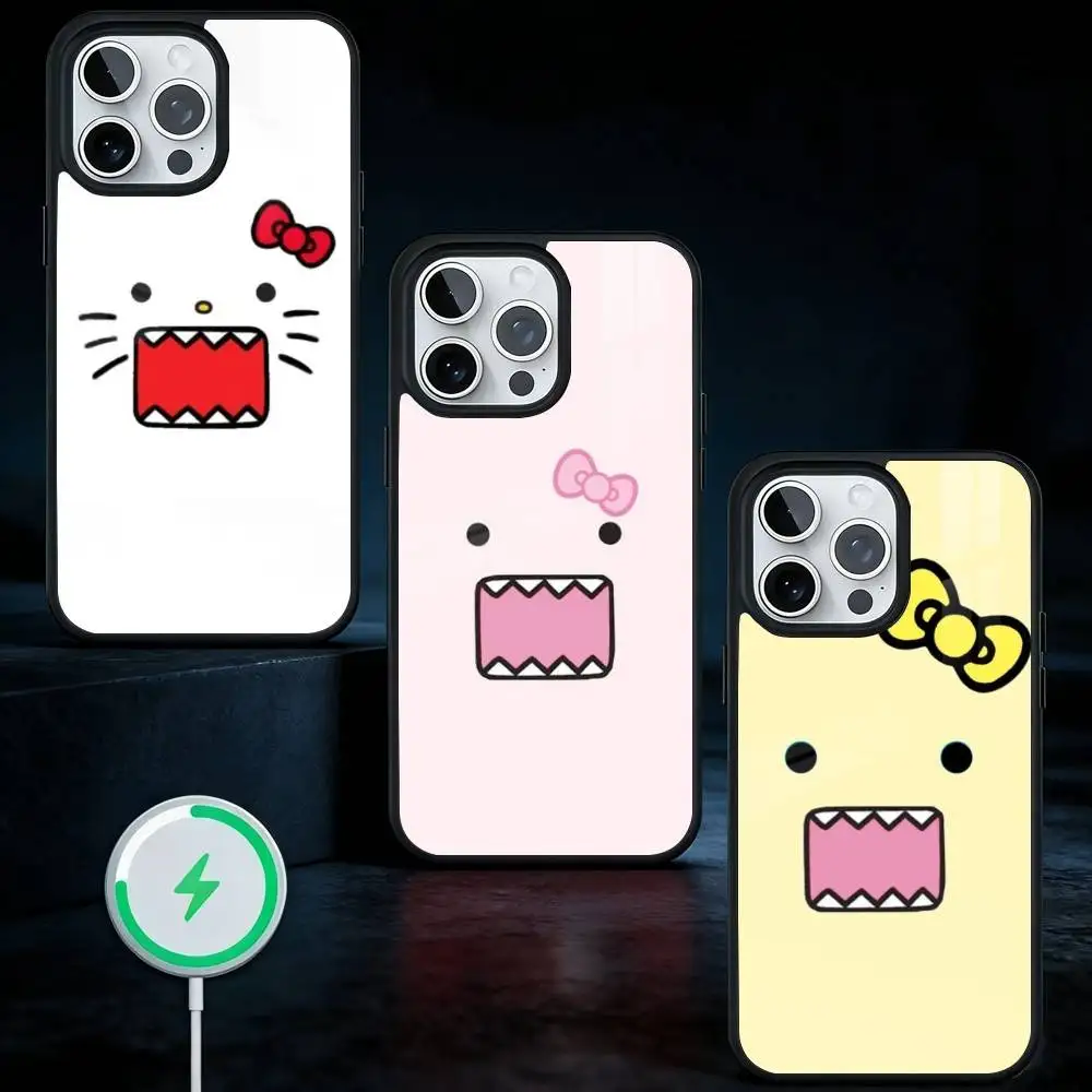 

Cute D-Domo-kun Phone Case For iPhone17,16,15,14,13 Plus,Pro Max Magnetic For Magsafe Wireless Charging