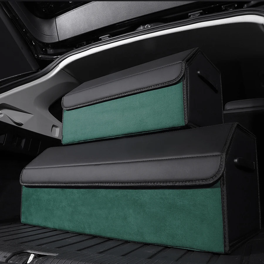 Extra Large Size Car Storage Box PU Leather Multipurpose Collapsible Trunk Storage Organizer Stowing Tidying Auto Accessories