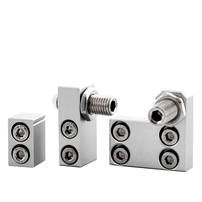 MXQ HLQ MXS HLS Series Guide Rail Cylinder Stopper Pneumatic Accessories 6 8 12 16 20 25 The Cylinder Diameter A B AS BS AT BT