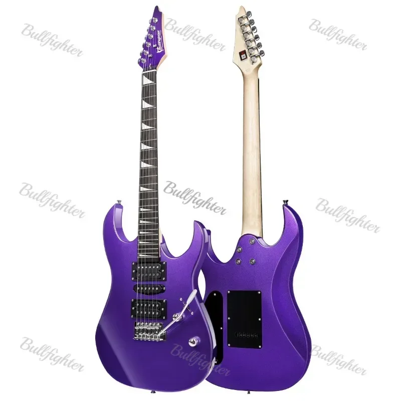 Bullfighter 6 Strings Basswood 22 Fret Electric Guitar D-150 Purple Guitare Acoustic Electric High Quality Low