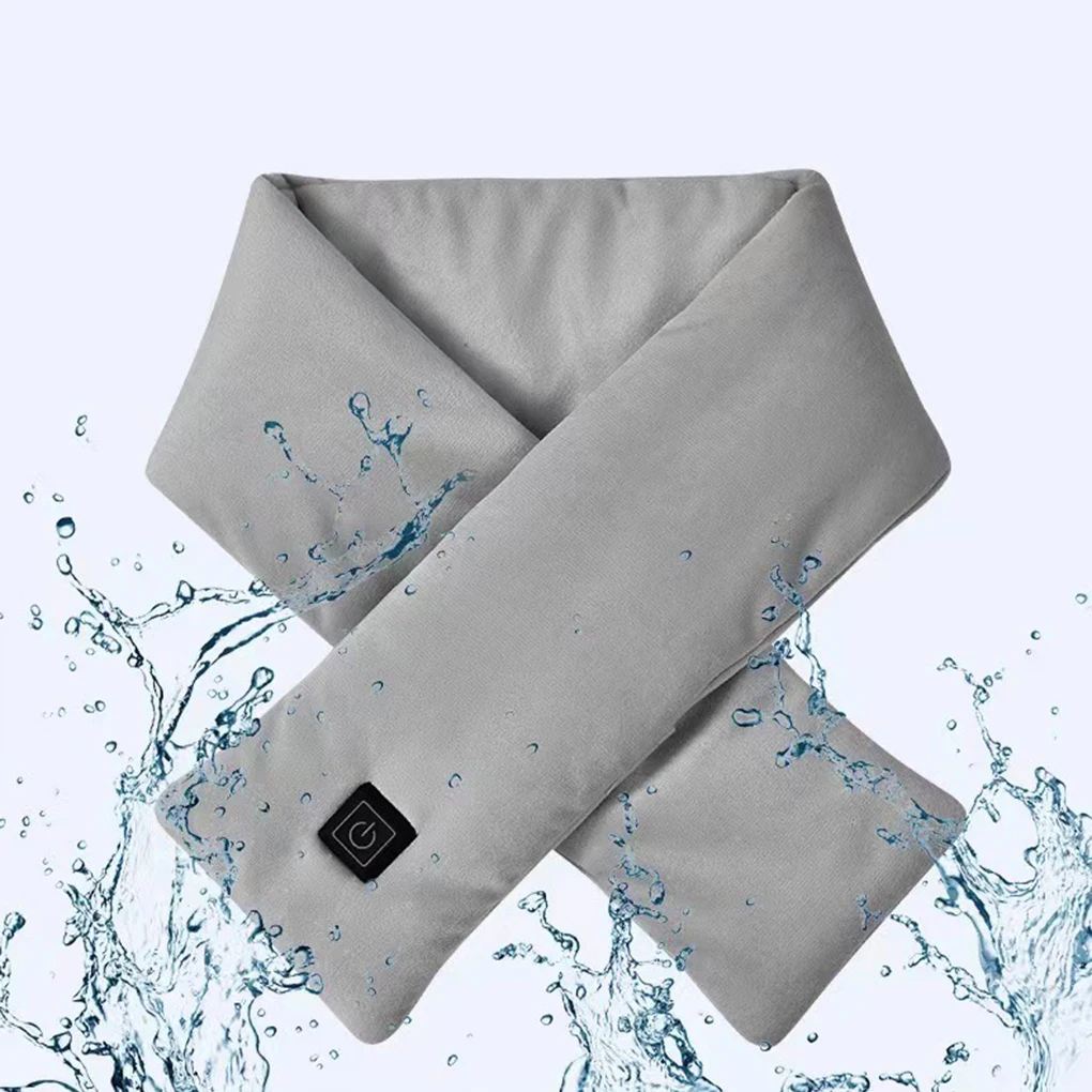 Heated Neck Scarf Stay Warm And Cozy On Go With Instant Heat Relief Heat Pad For Back Gifts For Mom light blue 82CM