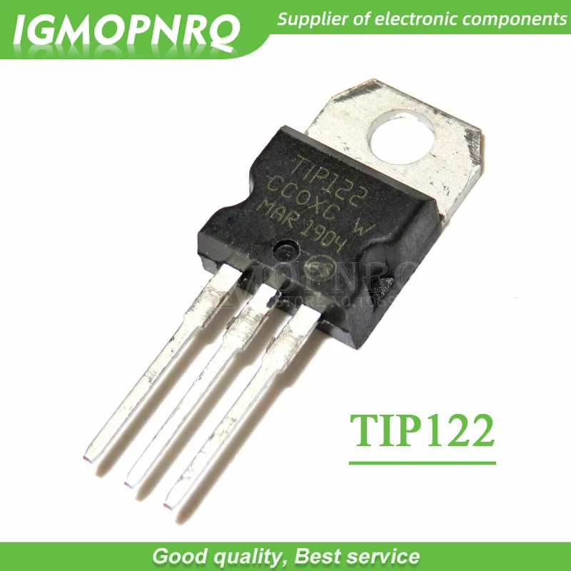 10pcs/lot TIP122 Transistor Complementary TO-220 NPN 100V 5A New Original Free Shipping