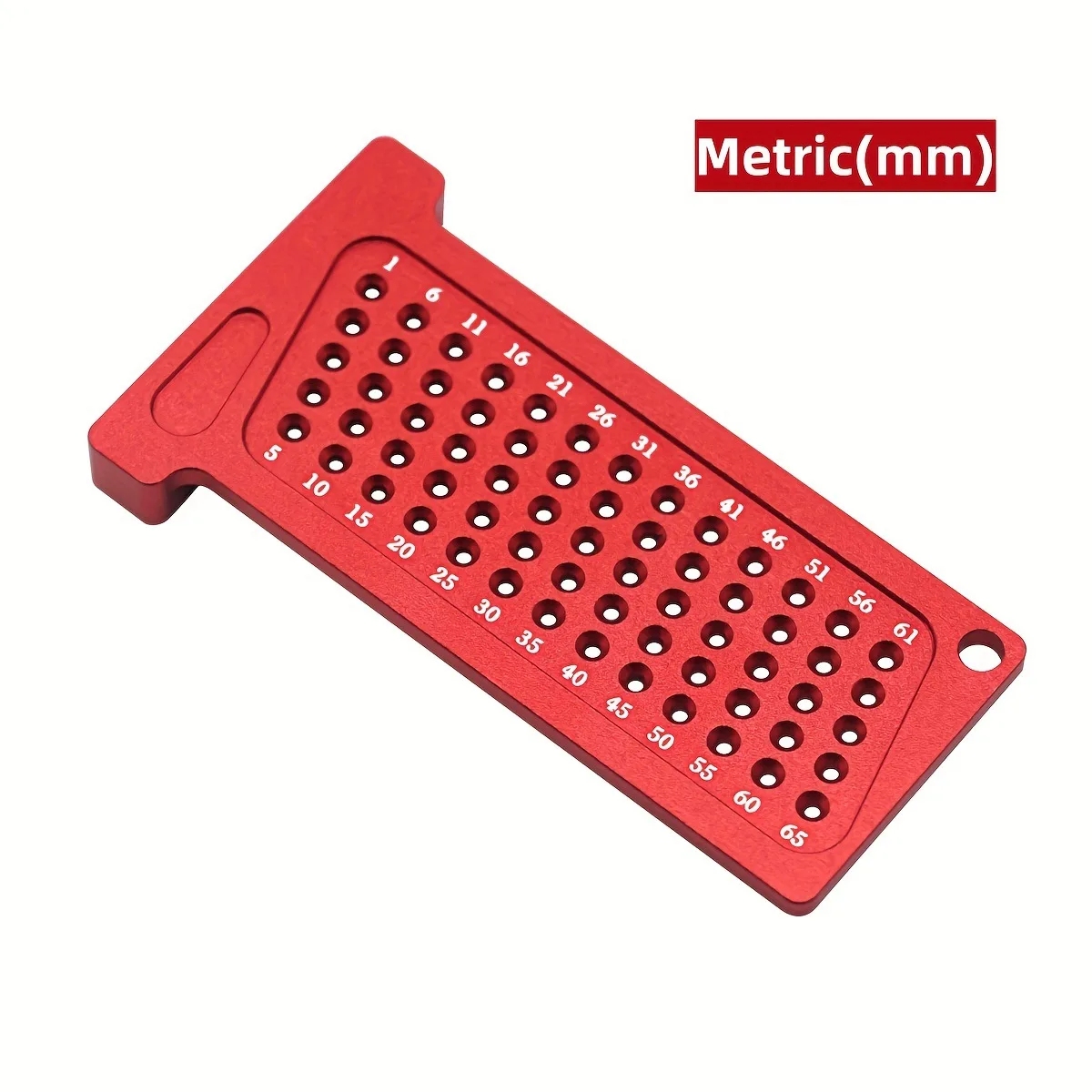 T65/T25mm metric, woodworking scribing ruler, aluminum alloy hole ruler T-ruler, measuring layout