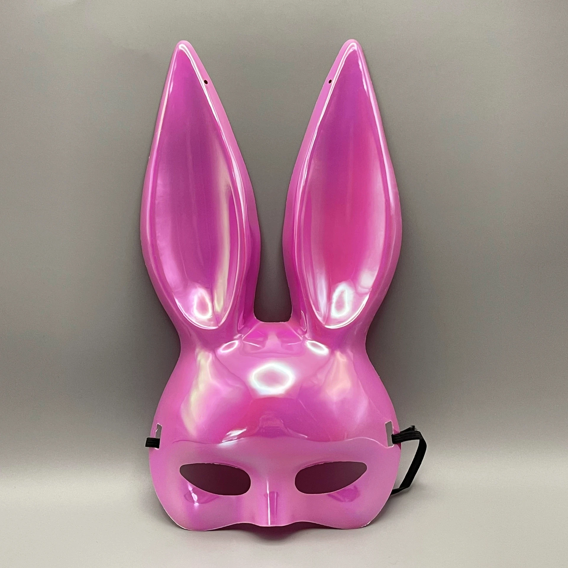 Black White Rabbit Mask Halloween Party Decoration Party Long Ears Rabbit Bunny Mask Costume Cosplay image 3