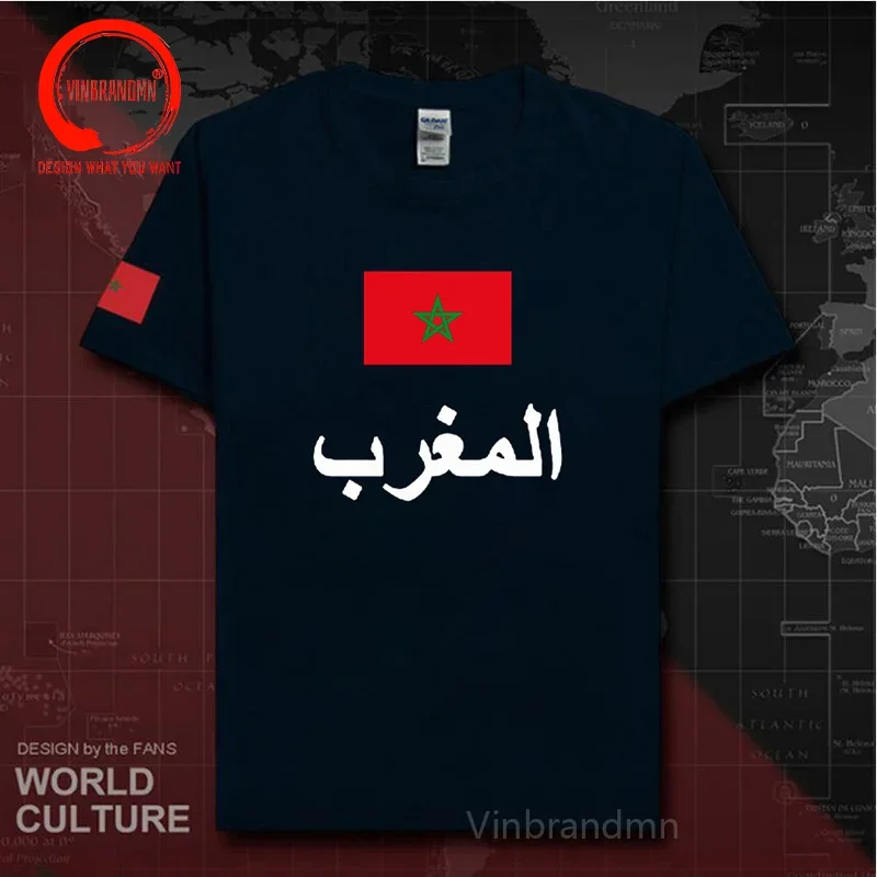 The Western Kingdom of Morocco Moroccan mens t shirts fashion 2022 nation team cotton t-shirt sporting clothing tees country MAR