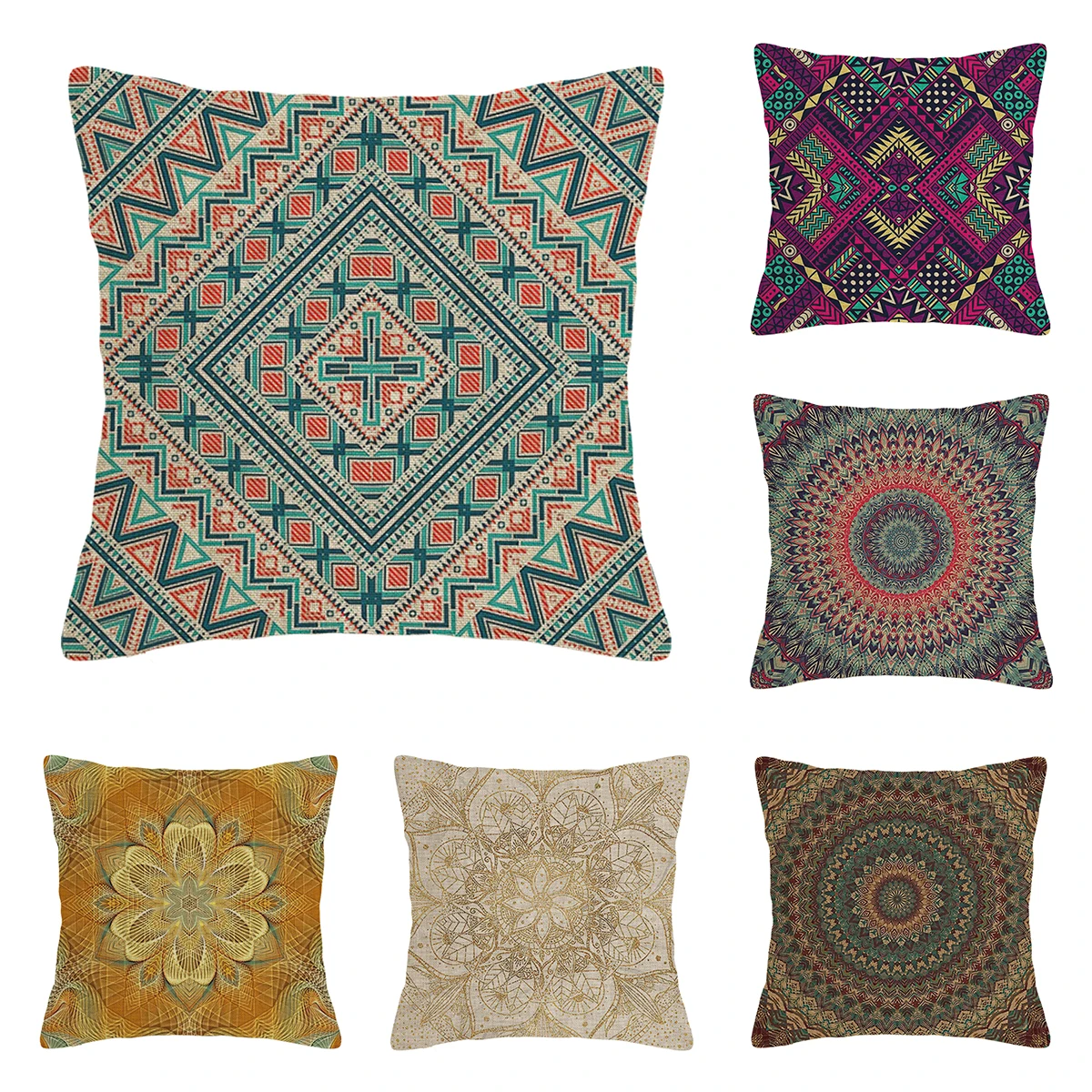 

Home living room modern decoration cushion decoration pillow cover 45*45cm 40x40cm 60x60cm 45x45cm Persian pattern 50x50cm boho