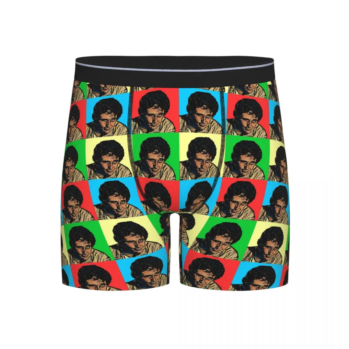 

Long Boxer Underpants Shorts Columbo Art Panties Men's Breathable Underwear for Homme Man Boyfriend Gifts