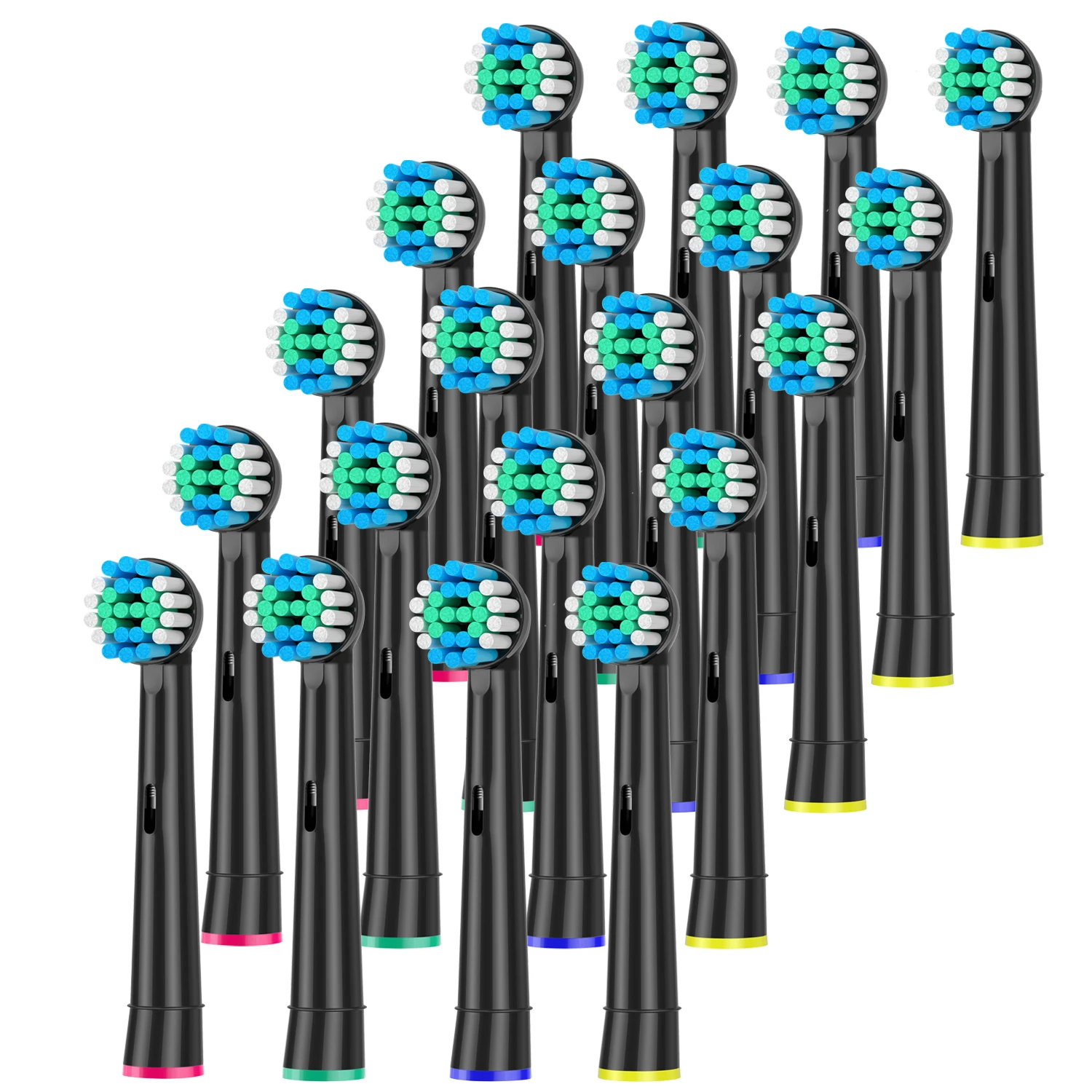 Tandenborstelkop compatibel met Oral b Braun elektrische tandenborstel, precisie vervangende opzetborstels voor Pro Smart Genius, Effici
