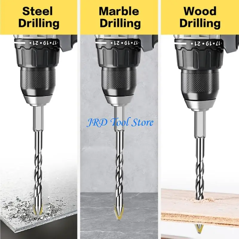 A2UD 6mm 8mm 10mm 12mm Shank Offset Drill Bit Set Suitable For Tile Ceramic Concrete Drilling Professional Tile Work