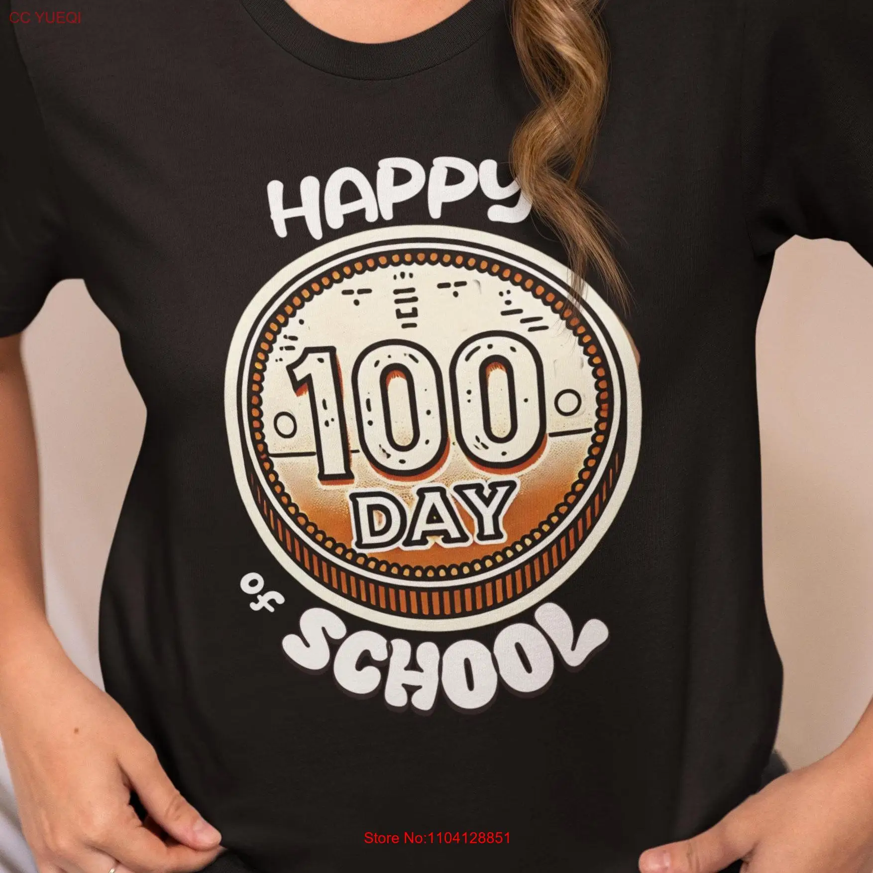 100 hari dari kemeja Sekolah Guru Apresiasi tonggak desain gaya retro perayaan kelas anak-anak pendidikan yang menyenangkan t