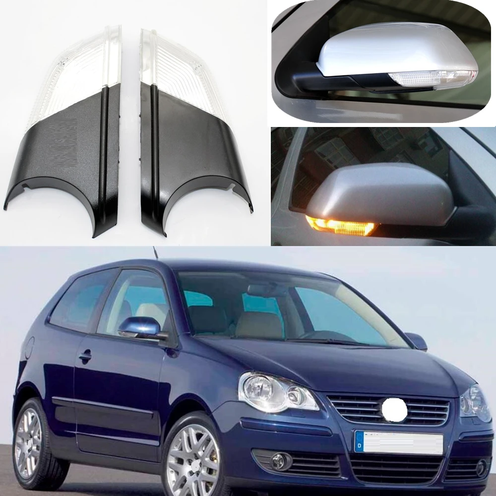 車のウインカー用LEDミラー,方向指示器,vw Polo,ベント2005, 2006, 2007, 2008, 2009, 2010