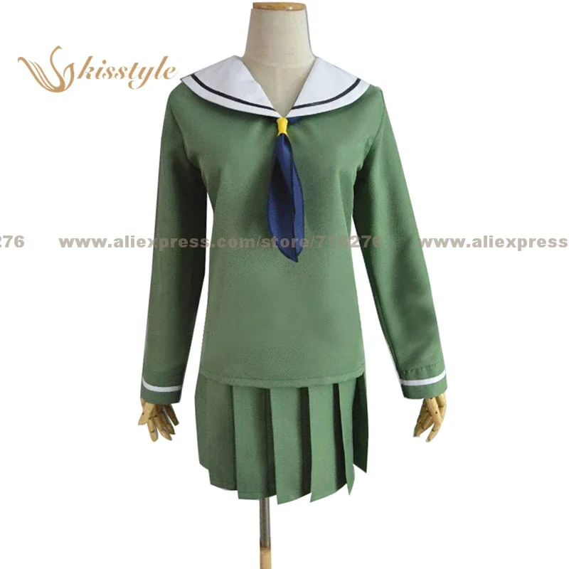 Kisstyle Fashion Digimon Adventure Hikari Yagami Kari Kamiya Green Uniform COS Clothing Cosplay Costume,Customized Accepted