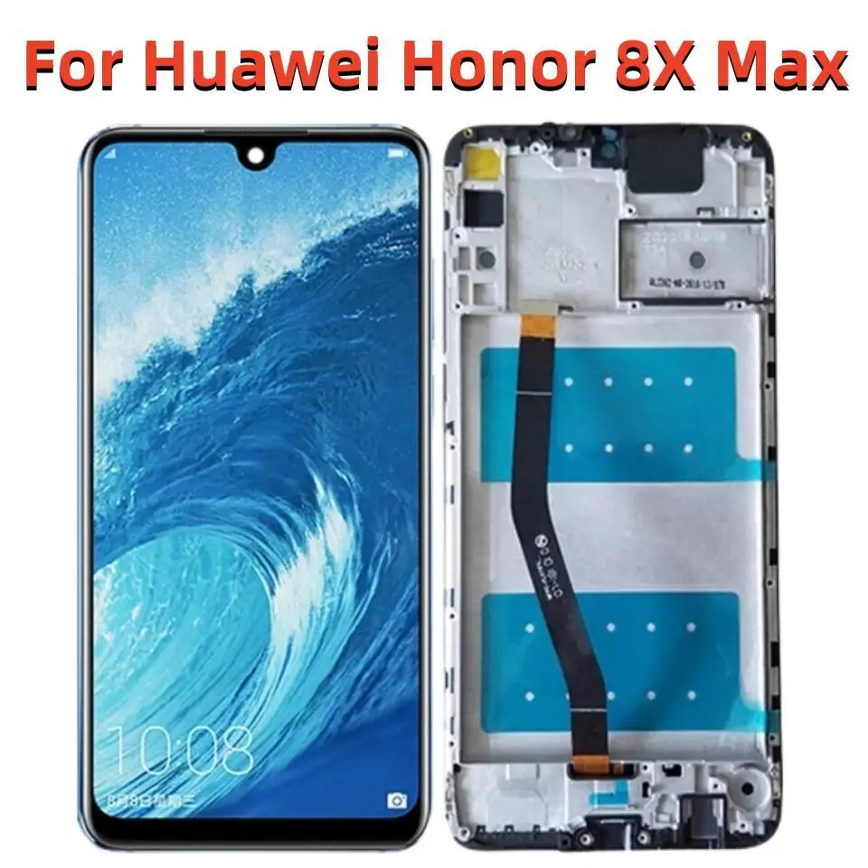 

7.12''Original For Huawei Honor 8X Max Display ARE-AL00 L22HN AL1 With Frame Touch Screen Digitizer Assembly For Honor 8xmax LCD