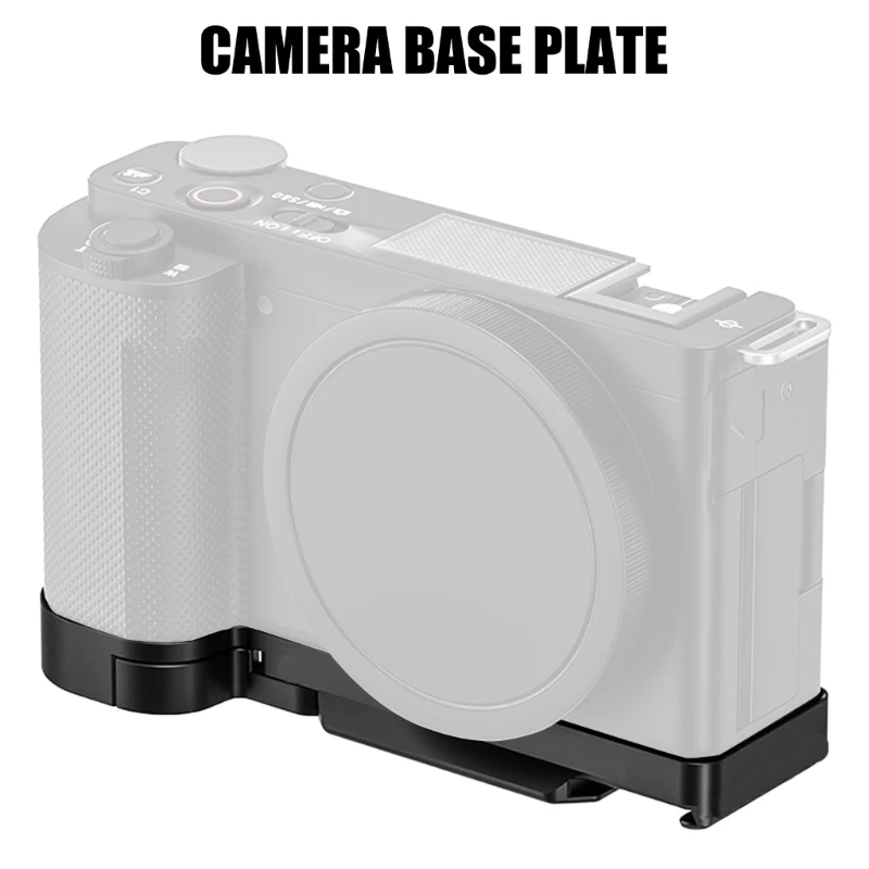 Camera Quick Mounting Baseplate Enhances Hand Grip Comfortable for ZV-E10 D46B