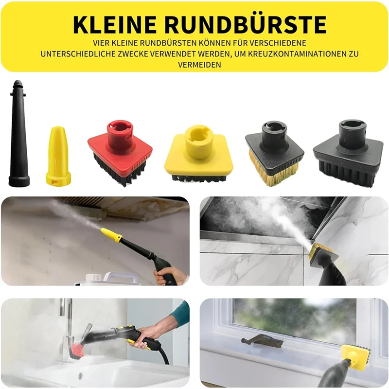 Keol-peças de escova de bocal para limpador de vapor karcher sc1 sc2 sc3 sc4 sc5 ctk10 ctk20 acessórios