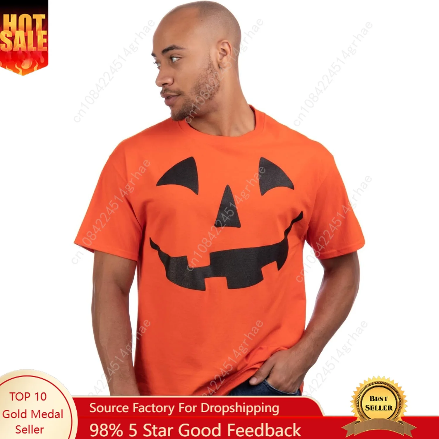 

Giant Jack O' Lantern Face | Halloween Pumpkin Fun Unisex T-Shirt for Men Women