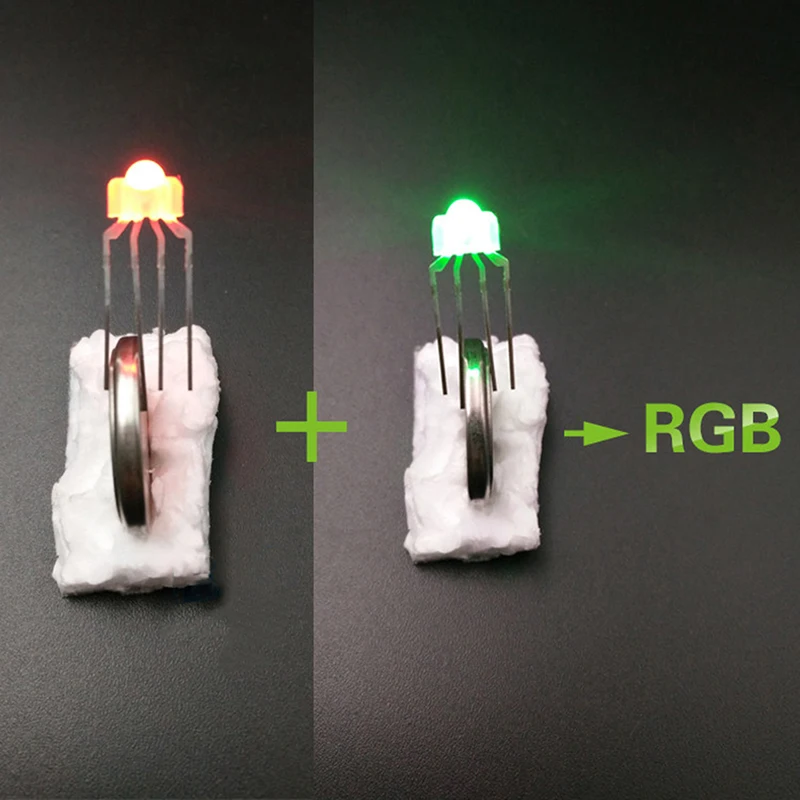 10Pcs Mechanical Keyboard Light RGB LED 4pin Lamp Full-color For Kailh OTM Gateron Greetech Switch Keycool Razer Keyboard-F(x)