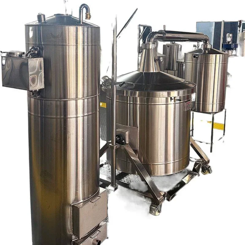 

Horizontal reverse brewing equipment steamer liquor brewer