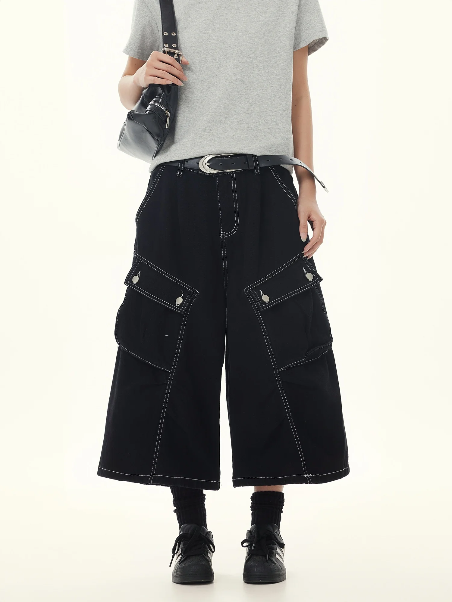 

Wild Azizi, американская рабочая одежда в стиле ретро, джинсовая одежда, мужские летние модные брендовые широкие брюки Seven Tenths