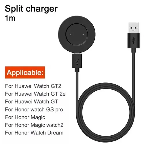 Imagen 2 del producto Cargador USB para Huawei Watch GT 46mm 42mm/GT2 46mm 42mm/GT 2e soporte de base de carga rápida para Honor Magic Watch 2 cargador de 46mm 42mm