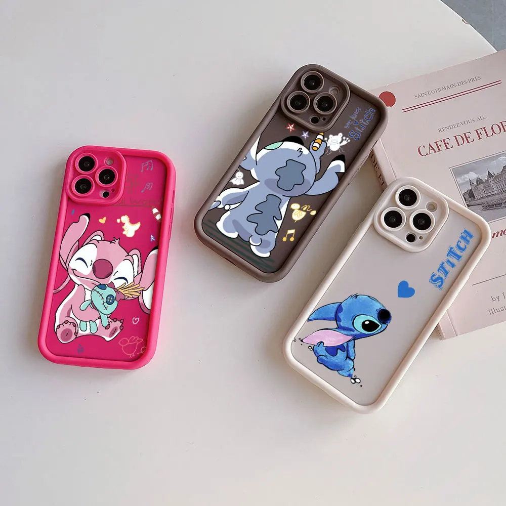 Cartoon Stitch Cool custodia protettiva per fotocamera per Huawei P20 P30 P40 P50 Mate 20 30 40 Pro Nova 7 9 10 SE Cover posteriore morbida in TPU