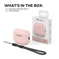 New Multi Color For Airpods Pro 2nd Silica Gel Hanging Rope Earphone Case Soft Protective Covers Anti-Lost Rope Earphone Case