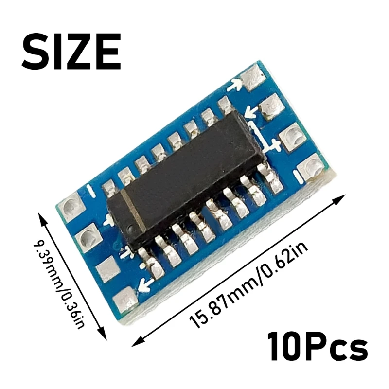 Placa convertidora nivel pequeña RS232 MAX3232 a TTL, conversión nivel eficiente