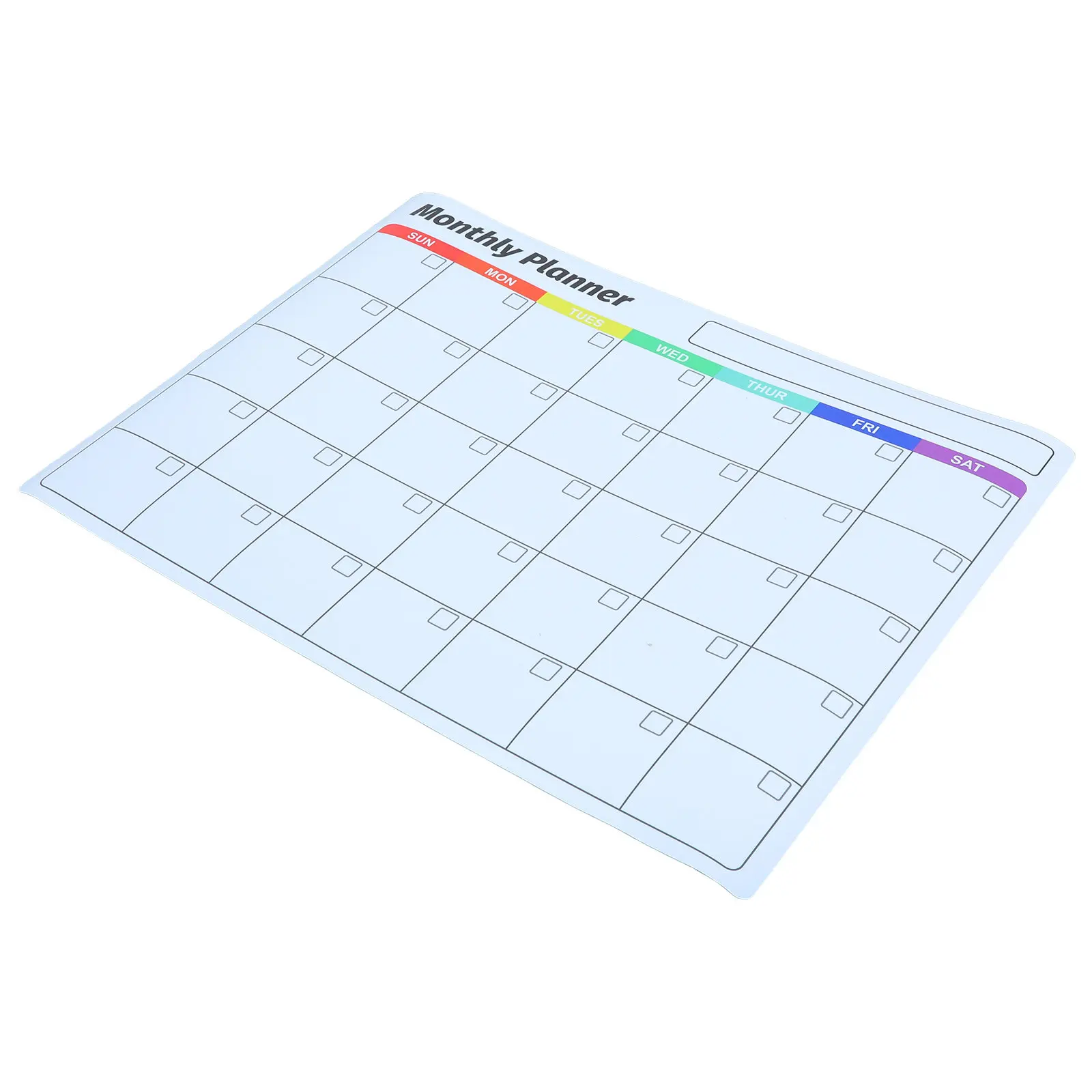 

Self Adhesive Dry Erase Monthly Planner Sticker 12x16in Undated Removable Wall Calendar Whiteboard Decal for Office Kitchen Dorm