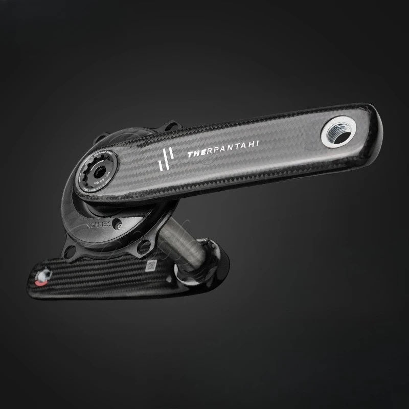 Road Bike Carbon Fiber Crankset XCADEY Power Meter 24mm Titanium Spindle Ultra Light Weight