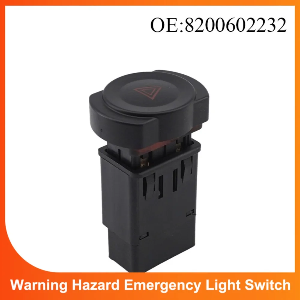 Interruptor de Advertencia de Emergencia 8200602232, Apto para Renault Aprio, Apto para Dacia Duster Sandero, Repuestos de Auto
