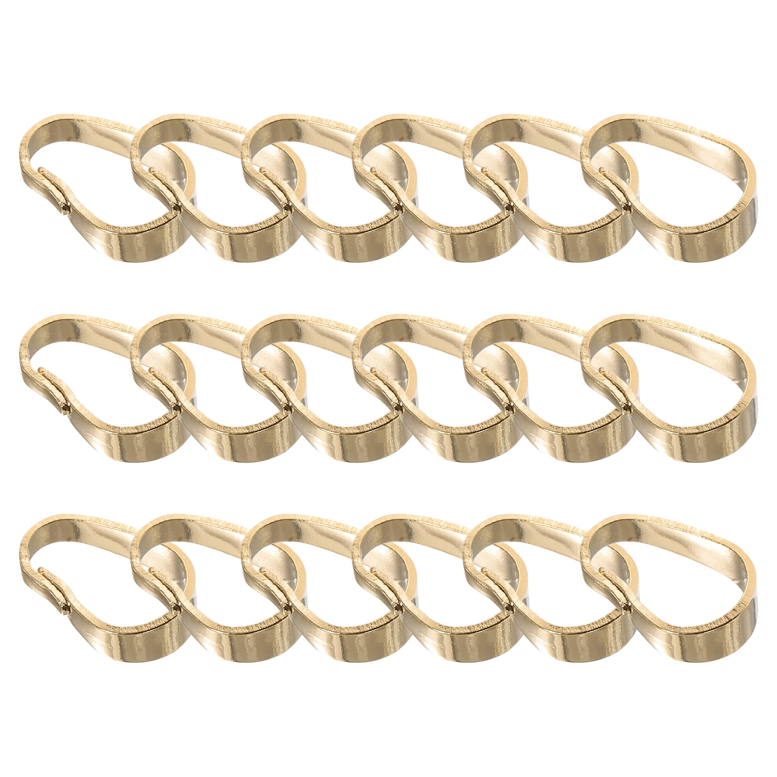 

100 Pcs Necklace Pendant Clasp Alloy Pinch Clip Bail Snap Hook Metal Findings Jewelry Making Supplies Charm Links