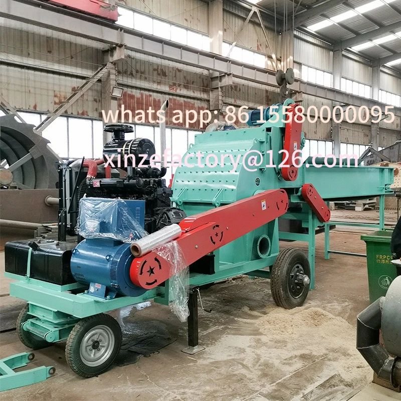 

Customizable automatic feed wood shredder