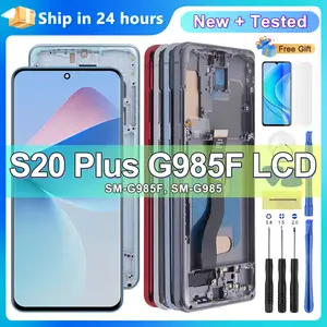 Bilashmart TFT S20 plus Display Screen SAMSUNG S20 Plus G985 G985F 5G With Frame Display Touch Screen Digitizer Assembly LCD