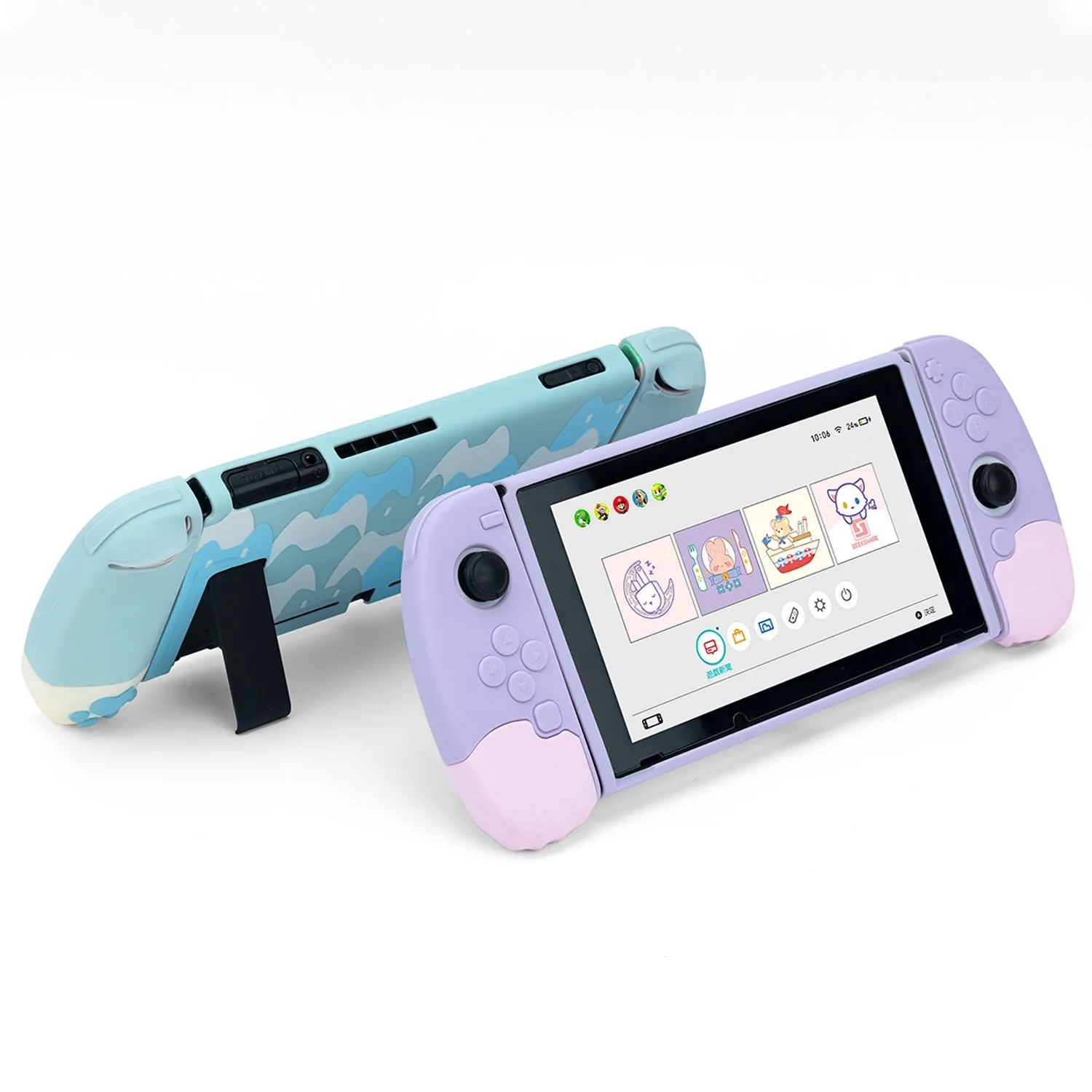 GeekShare Nintendo Schalter Fall Nette 3D Katze Klaue Silikon Split Joycon Weiche Abdeckung Nintendo Schalter Schutzhülle NS Zubehör