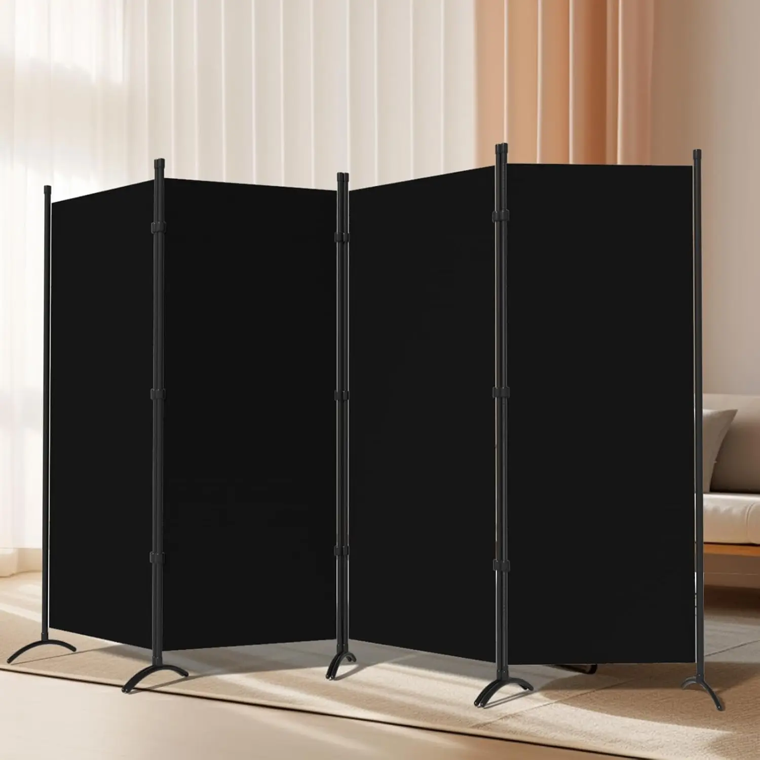 

4 Panel Room Divider, Folding Privacy Screen Wall Divider for Room Separation, Freestanding Room Partitions for Home Off