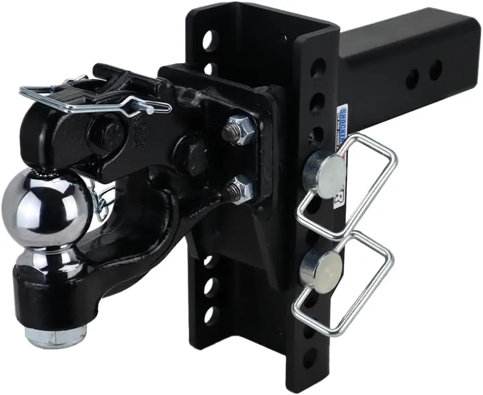 

XR Регулируемый комбинированный сцепь с перьями и шариками, подходит для отходов 2-1/2 дюйма имеет шарику 2–5/16 дюймов с подъемом 5 дюймов/10 падения