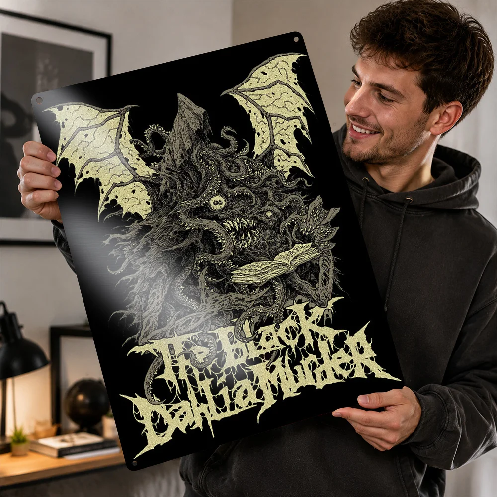 The Black Dahlia Murder Creature Textured Metal Poster Gothic Wall Art For Music Studio Customized Aluminum Sign Rock Fan Gift