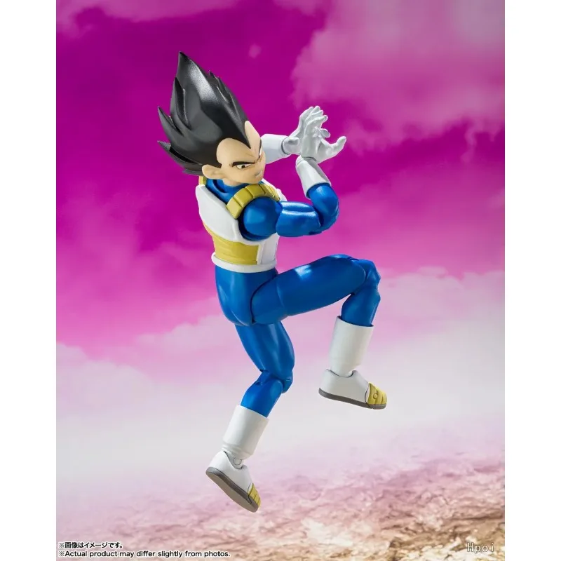 【Em Estoque】Figura Original BANDAI SPIRITS S.H.Figuarts Dragon Ball DAIMA Vegeta 14CM, Modelo de Animação, Ornamentos Móveis