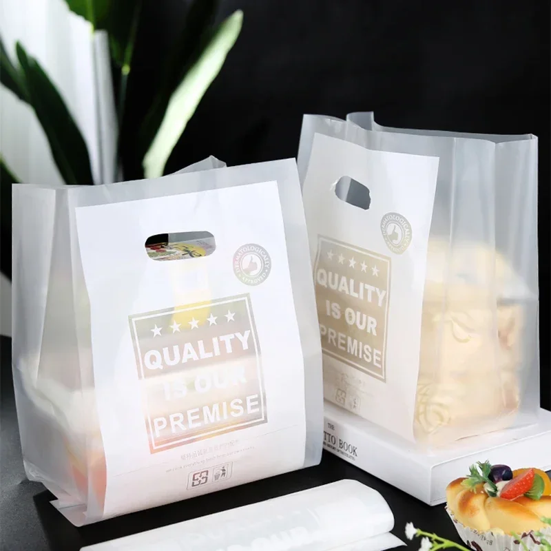 50 unids/set bolsas de regalo de plástico bolsas de pastel para hornear alimentos bolsas de compras de plástico de tela de joyería recuerdo de fiesta galletas bolsa de embalaje de dulces