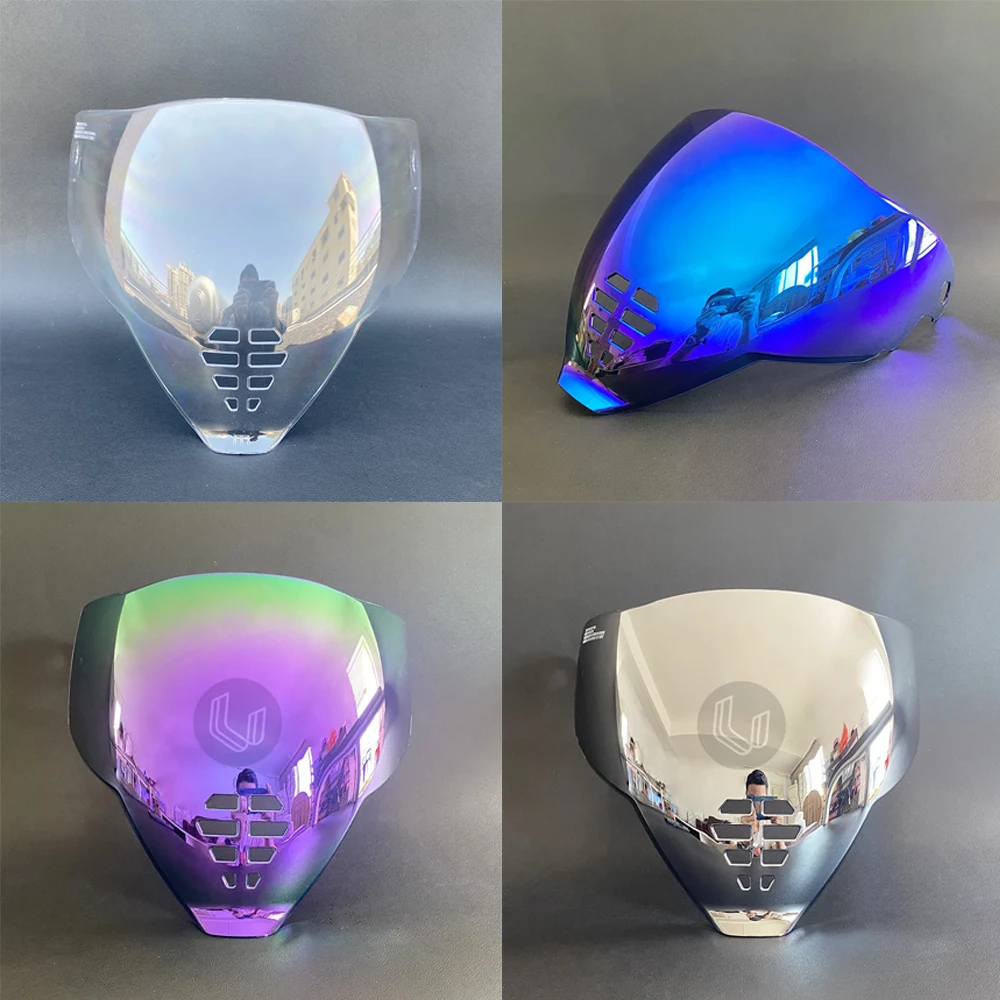 خوذة دراجة نارية شفافة مقاومة للأشعة فوق البنفسجية عدسة PC دخان داكن بديل لواقي الشمس لطائرات ICON #1