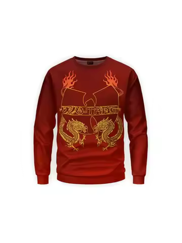 Yah It's Christmas Time Yo Wu Tang Clan Ugly Christmas Sweater Hip Hop Singer Graphic Sweatshirts Harajuku Fashion Streetwear