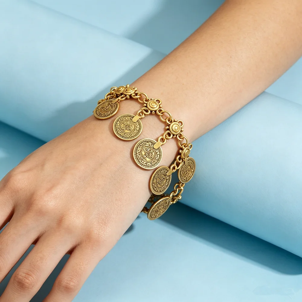 

Adjustable Coin Tassel Bridal Wristflower Women's Fashion Accessory Daily Wear Valentine's Day Gift