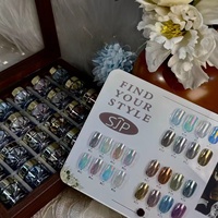 24 color New Aurora Chrome Powder Nai set high-end mirror magic mirror powder set with storage box colorful bright nail art powd