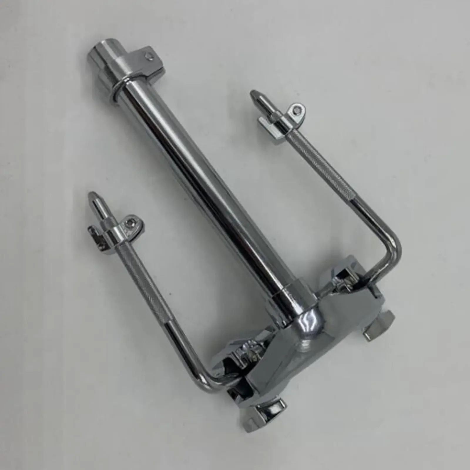 

For Double Tom Holder Metal Drum Parts Instrument Replaces Parts Sturdy Tom Arm Mount Support For Bass Drum Set Tom Drum Spare P