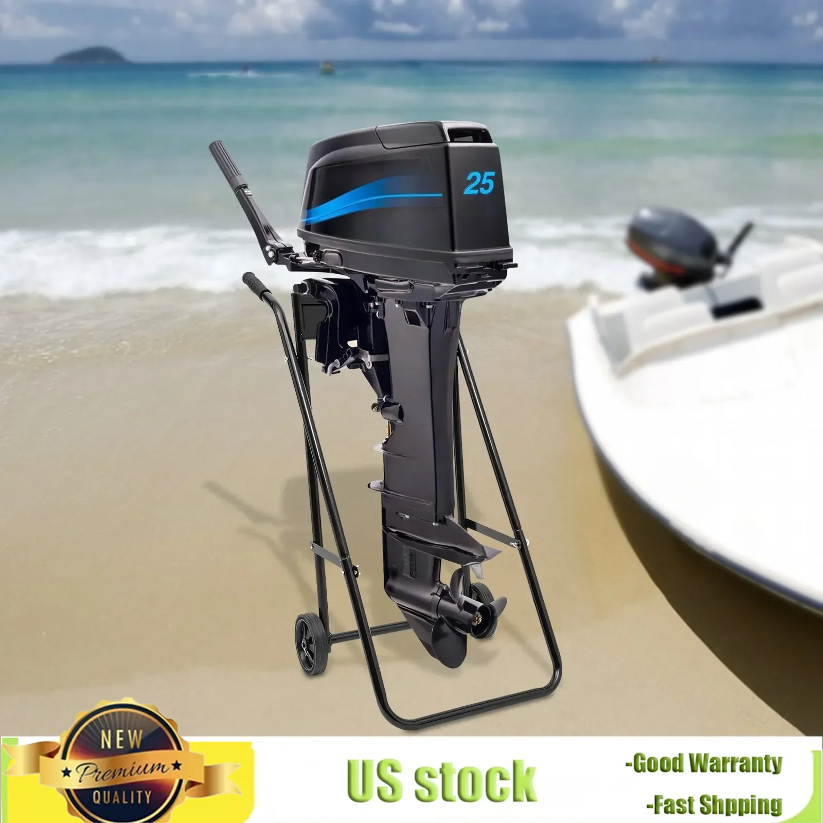 Zwaar uitgevoerde buitenboordmotorstandaard voor boten, multifunctionele draagbare bootmotormotorwagen voor motoropslag, onderhoud